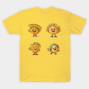 kawaii Taco cehees T-Shirt cute potatofood funny T-Shirt